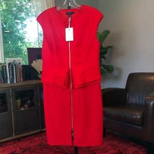 NWT Ted Baker Kwyli Red Zip Dress